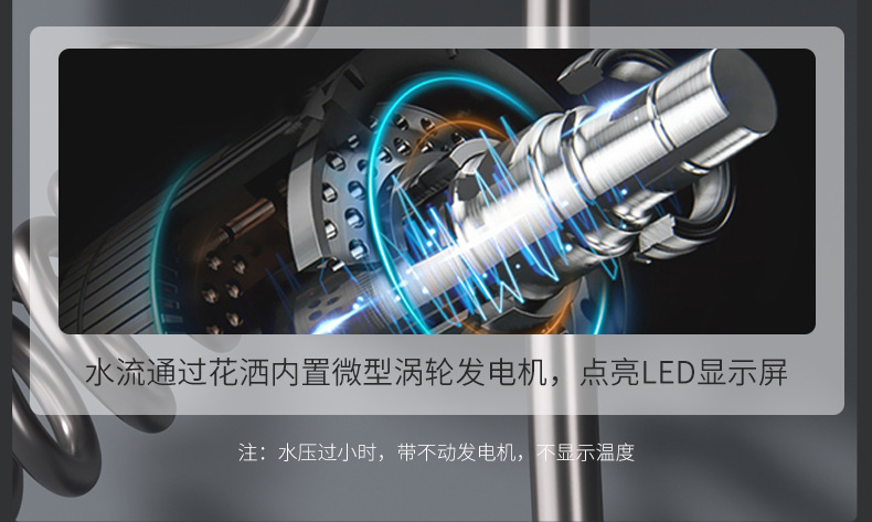 图片[11]-氛围灯恒温淋浴花洒套装枪灰色智能数显增压钢琴按键大置物台花洒-万荀网